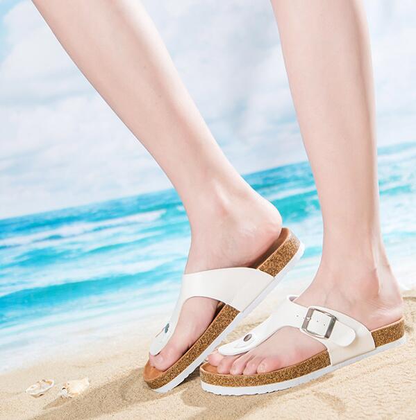 Slippers Flip Flops Summer Beach Cork Shoes Slides Girls Flats Sandals Casual Shoes