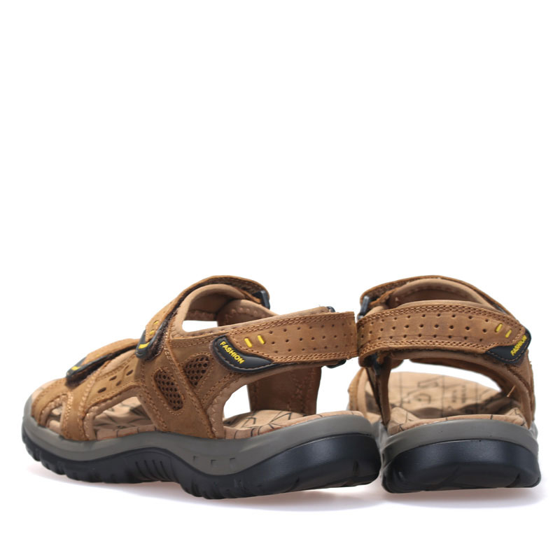 Summer Leisure Beach Men Shoes High Quality Leather Sandals The Big Yards Men's Sandals image 4