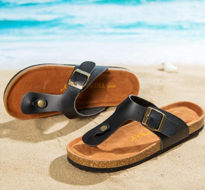 Slippers Flip Flops Summer Beach Cork Shoes Slides Girls Flats Sandals Casual Shoes image 4