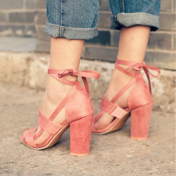 Cross Strap High Heel Thick Heel women Shoes Sandals image 6