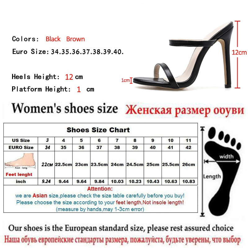 Arrival Gladiator Slippers Sandals Woman Open Toe Rome Black Brown High Heel Shoes Women Shoes image 4