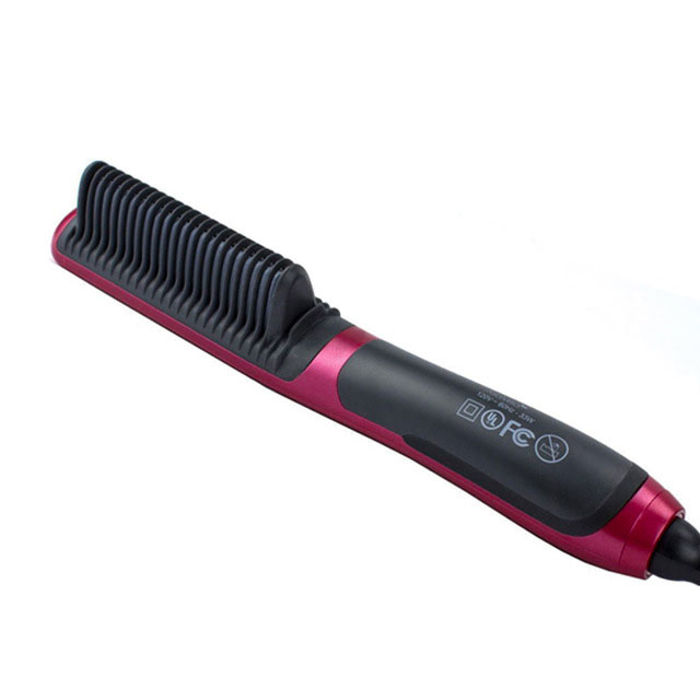 Ribbed ceramic styling surface with burgundy trim