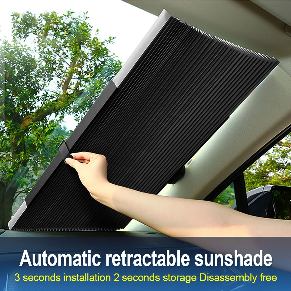 Car Sunshade Curtain UV Protection Aluminum Foil 46cm 65cm 70cm 80cm Compatible with SUV Truck and Car Front Rear Windows 1 piece