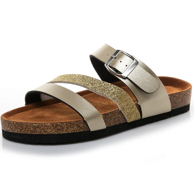 Women Summer Non-slip Platform 3cm Flat Slippers Flip Flops Female Romanesque Shoes Lady Beach Women Buckle Strap Sandals image 3