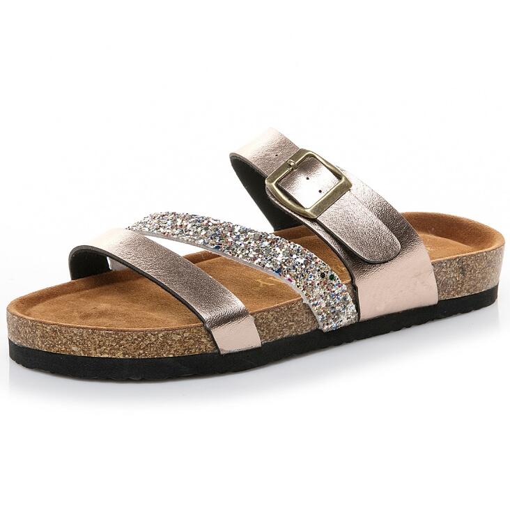 Women Summer Non-slip Platform 3cm Flat Slippers Flip Flops Female Romanesque Shoes Lady Beach Women Buckle Strap Sandals image 4