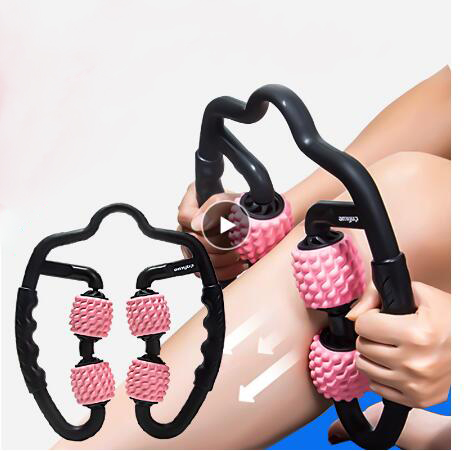 U Shape Trigger Point Massage Roller for Arm Leg Neck Muscle Tissue for Fitness Gym Yoga Pilates