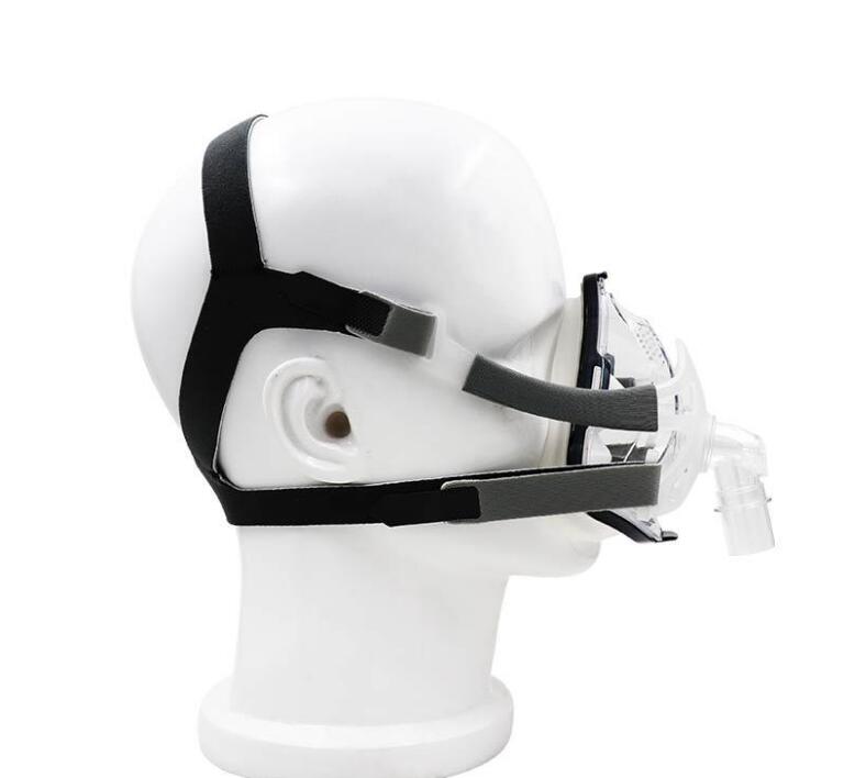 Side profile of CPAP mask on mannequin, illustrating typical fit challenges