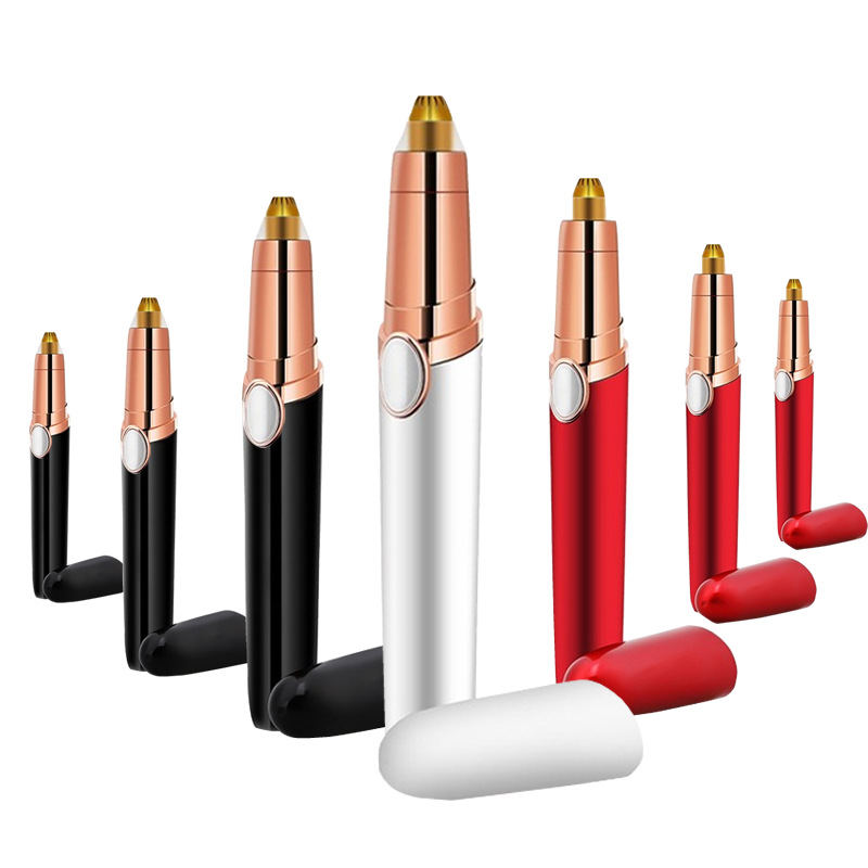 Slim glossy pen style facial hair trimmers