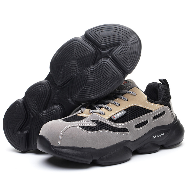 Summer Breathable Male Labor Insurance Shoes Anti-smashing Anti-piercing and Non-slip Safety Shoes