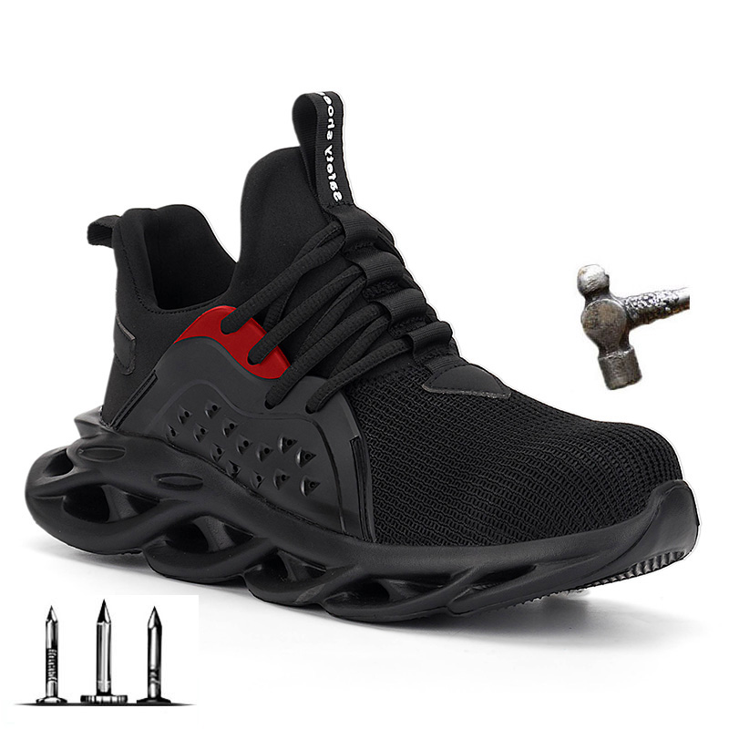 Steel Toe Cap Men Safety Shoes Work Sneakers Women Boots 36-48
