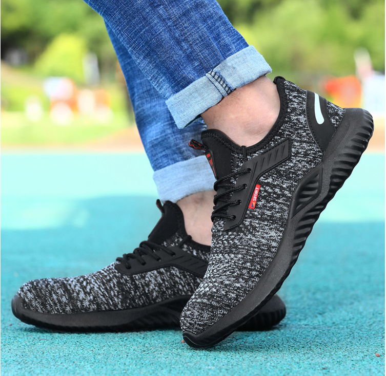Summer Breathable Deodorant Labor Insurance Shoes Men's Steel Toe Cap Anti-smashing Shoes image 3