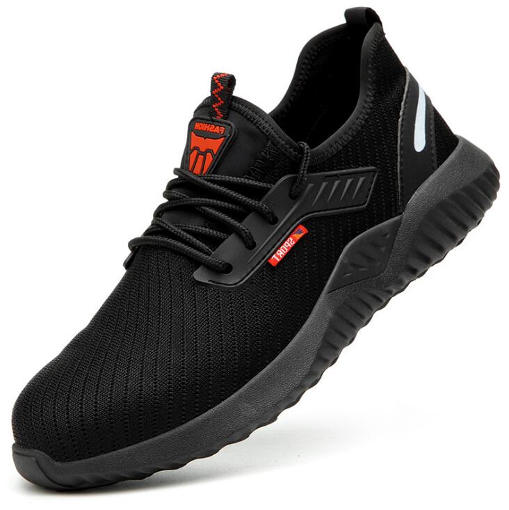 Indestructible Men Safety Work Shoes with Steel Toe Cap Puncture-Proof Boots Lightweight Breathable Sneakers