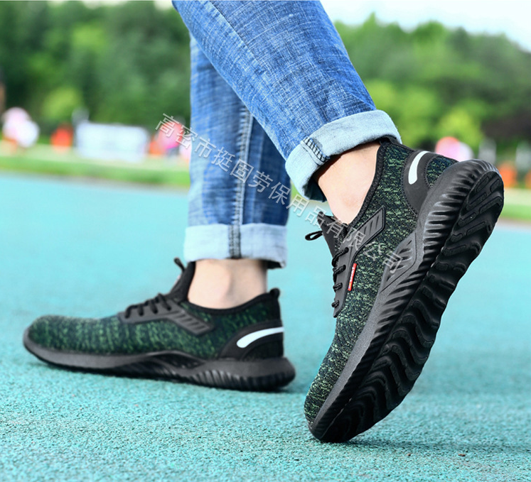 Summer Breathable Deodorant Labor Insurance Shoes Men's Steel Toe Cap Anti-smashing Shoes image 4