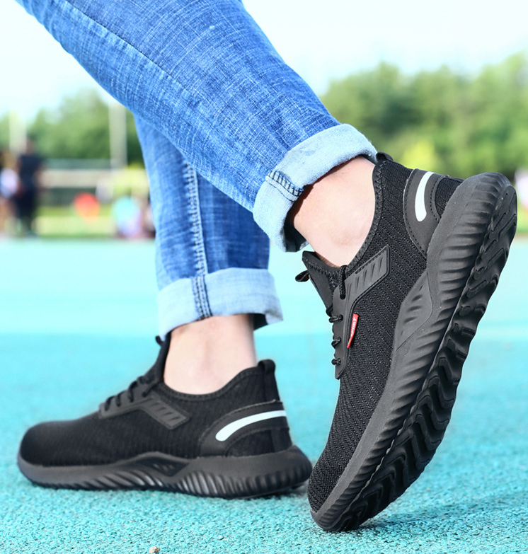 Summer Breathable Deodorant Labor Insurance Shoes Men's Steel Toe Cap Anti-smashing Shoes