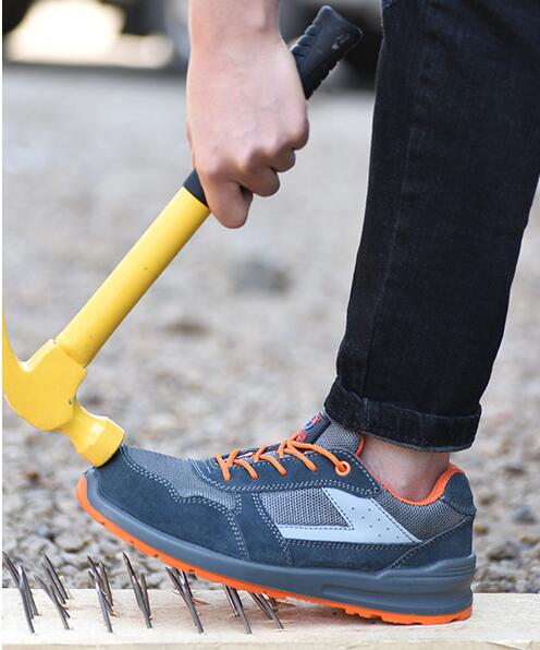 men's breathable steel toe covers working safety shoes platform summer sneaker security boots protect footwear