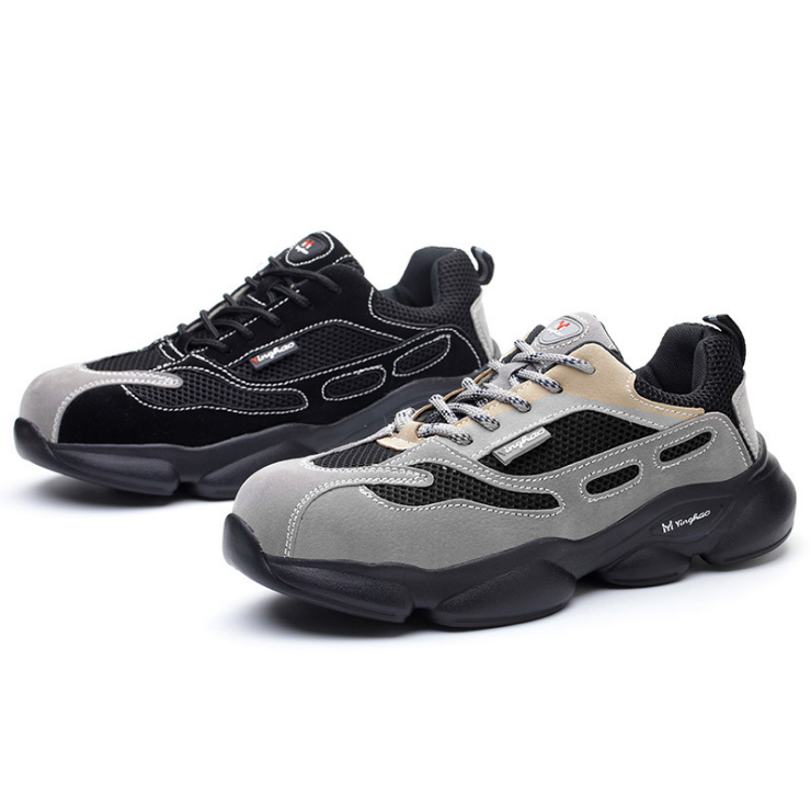 Summer Breathable Male Labor Insurance Shoes Anti-smashing Anti-piercing and Non-slip Safety Shoes