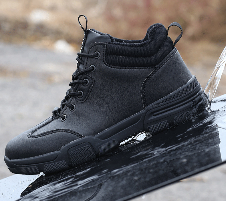Rubber Soled Shoes Cotton Shoes PU Anti-slip Puncture Proof Safety Shoes image 3