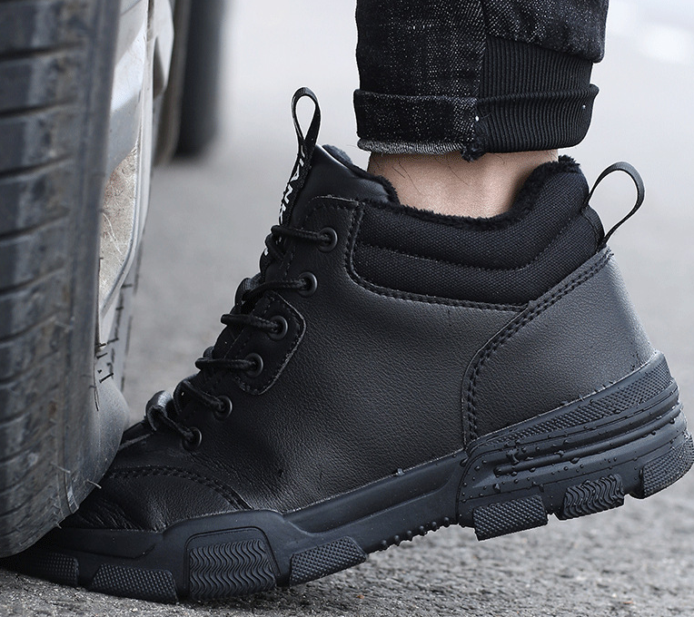 Rubber Soled Shoes Cotton Shoes PU Anti-slip Puncture Proof Safety Shoes image 4