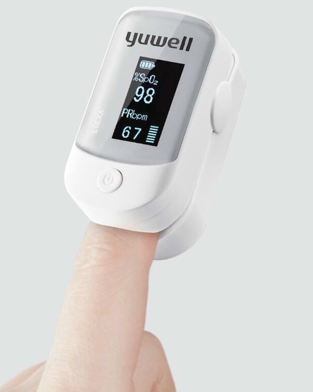 Yuwell Oximeter Portable OLED Screen Digital Fingertip Heart Rate Low Voltage Monitor Pulse Care