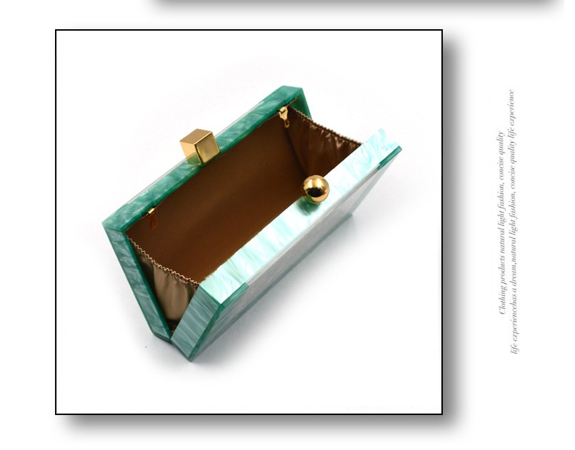 Box - New pearl texture shell acrylic splicing bag