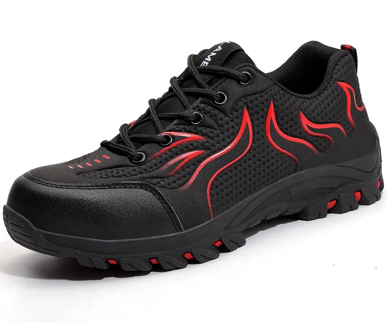 Shoes Anti-smashing Work Shoes Mesh Breathable Rubber Bottom Low Top Protective Men Shoes image 3
