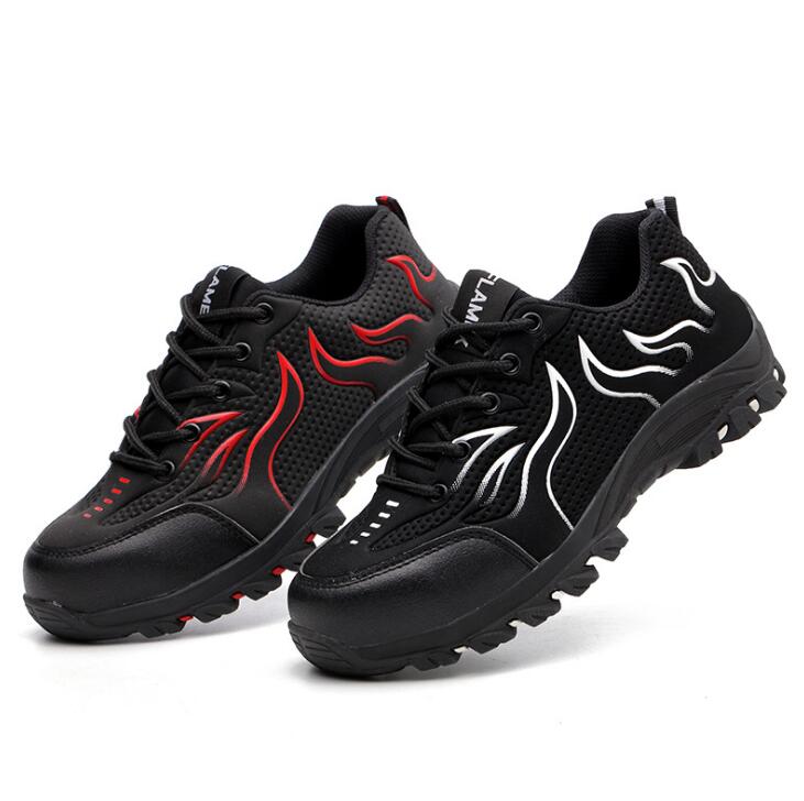 Shoes Anti-smashing Work Shoes Mesh Breathable Rubber Bottom Low Top Protective Men Shoes image 4