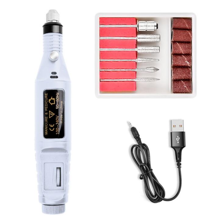Portable Electric Nail Drill Machine Kit for Acrylic Gel Man