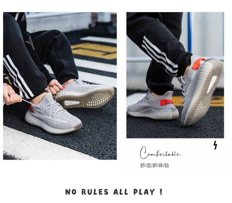 Ins super hot summer men's and women's flying sports casual breathable coconut luminous running shoes children's shoes