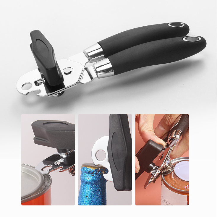 Can opener manual stainless steel multi-function powerful can opener can opener kitchen can opener wine opener  can opene