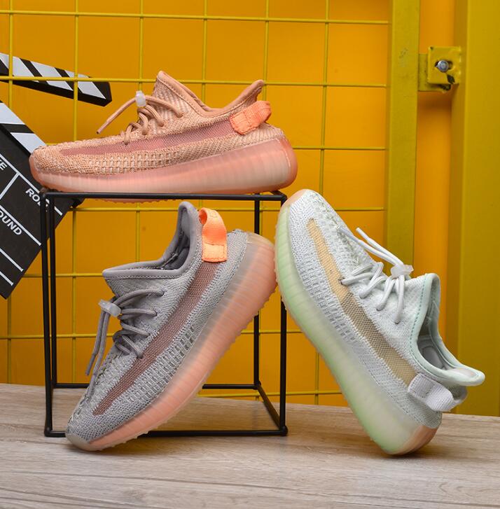 Ins super hot summer men's and women's flying sports casual breathable coconut luminous running shoes children's shoes