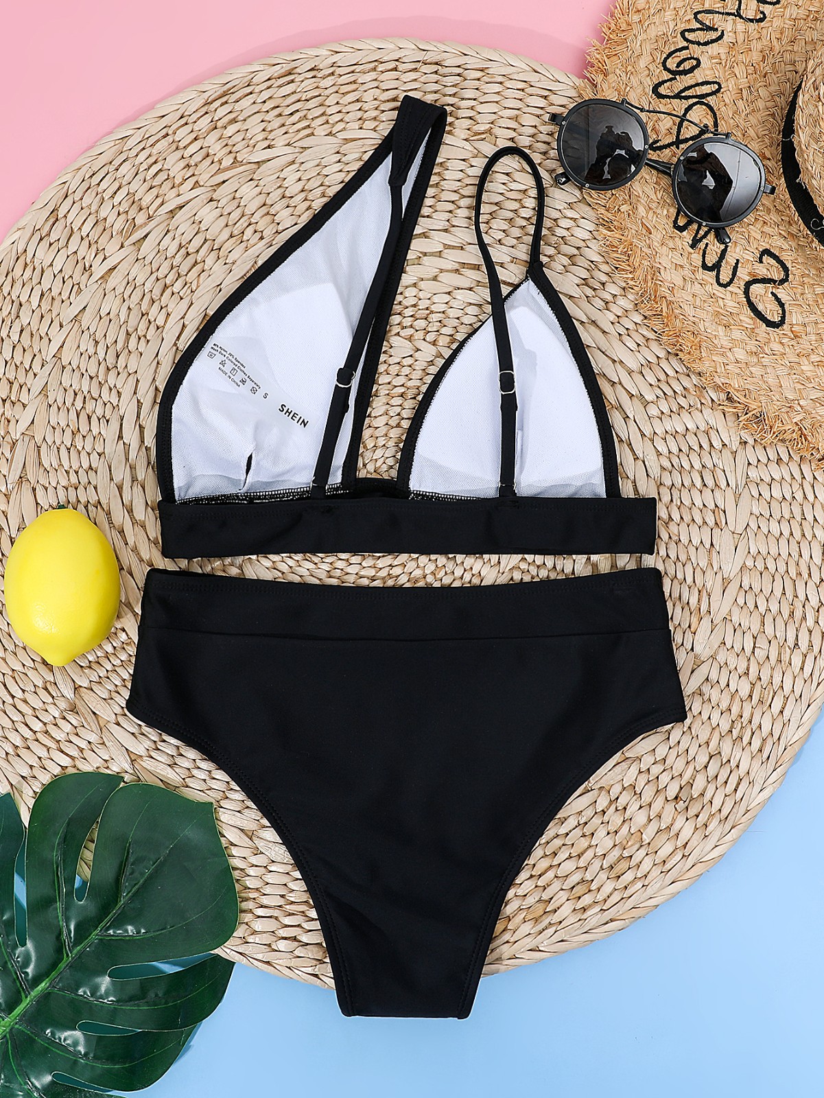 Clothing - New 2020 solid color hollow bikini high waist swimsuit women separate body sexy swimsuit