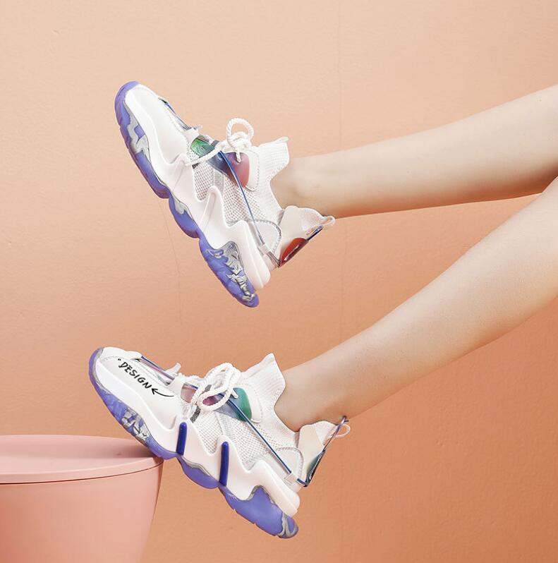 Women Flat Platform Shoes Breathable Comfortable Lightweight Casual Ladies Sneakers image 7