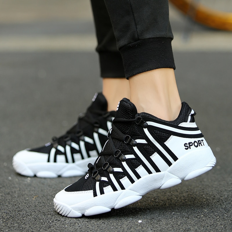 men's luxury sports shoes split leather city casual men's casual shoes breathable walking shoes high top basketball shoes men's combat boots lovers shoes actual sports shoes image 3