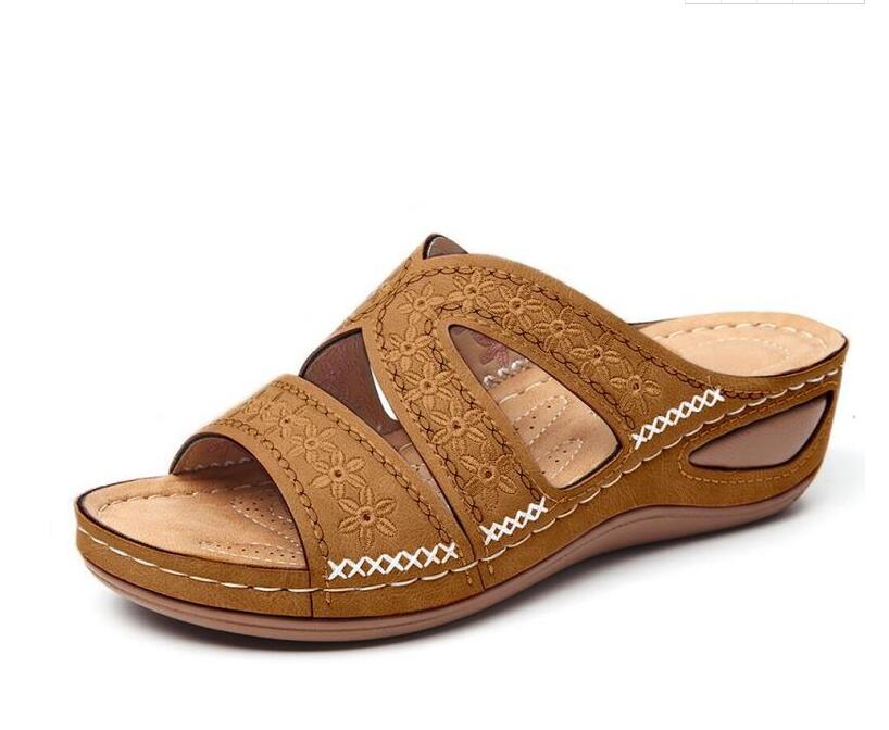 Women'S Sandals Open Toe Summer Women Flats Shoes Female Lightweight Woman Wedges Sandals Ladies Sandals image 4