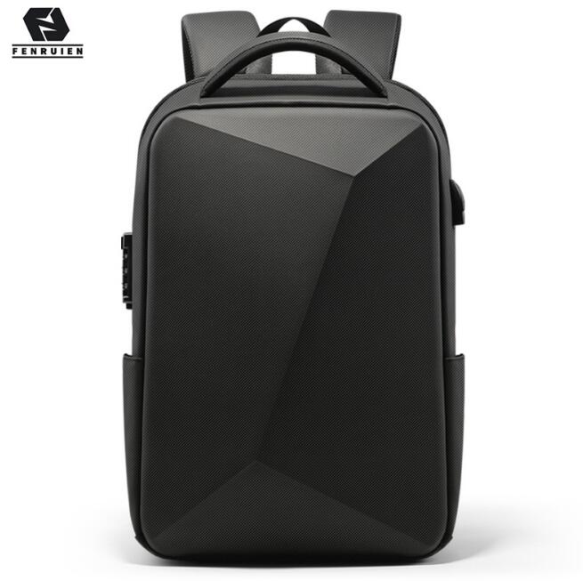Fenruien Brand Laptop Backpack Anti-theft Waterproof School Backpacks USB Charging Men Business