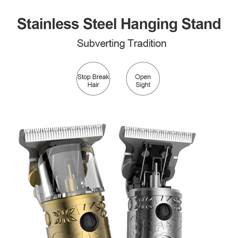 Stainless steel T-blade teeth for close hairline detailing