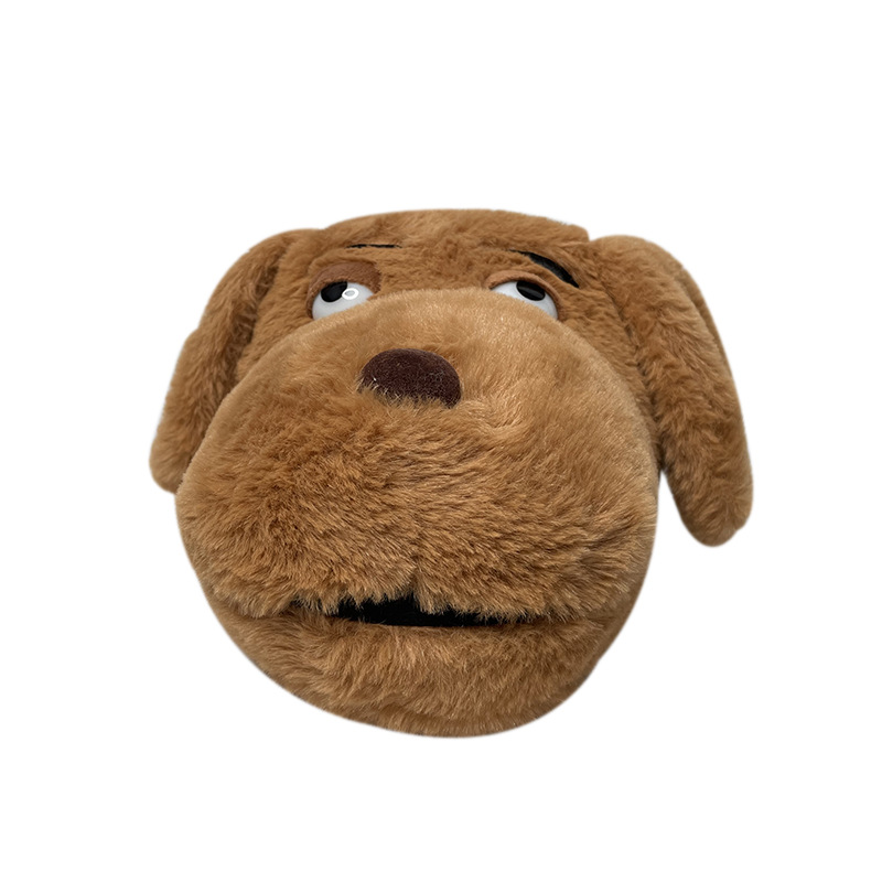Big Eyes Rabbit and Dog Plush Slippers Floor Home Plush Thick Cotton Shoes All-inclusive Thick Cotton Slippers image 5