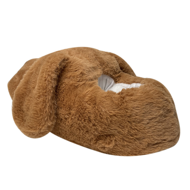 Big Eyes Rabbit and Dog Plush Slippers Floor Home Plush Thick Cotton Shoes All-inclusive Thick Cotton Slippers image 6