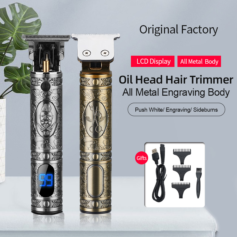 T9 clipper with USB cable brush and guide combs