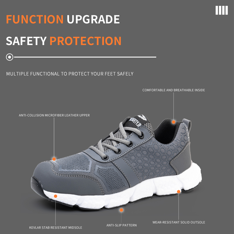 Men's Lightweight Breathable Sports Shoes Safety Shoes Safety Protection Anti-Smash And Anti-Stab Work Safety Shoes image 3