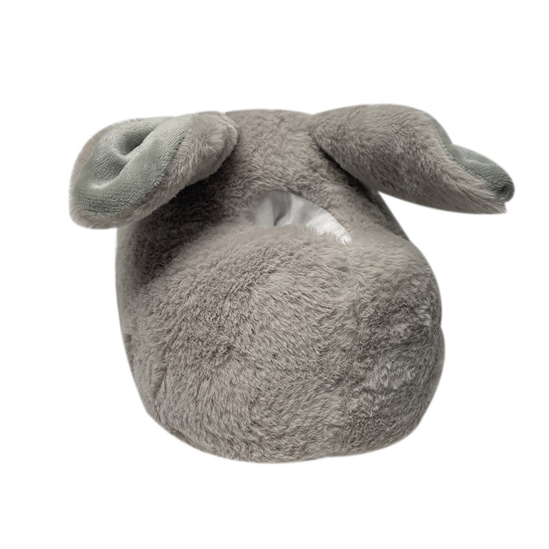 Big Eyes Rabbit and Dog Plush Slippers Floor Home Plush Thick Cotton Shoes All-inclusive Thick Cotton Slippers image 3