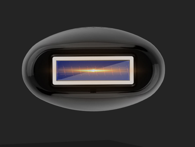 Reflective IPL flash window on underside of device