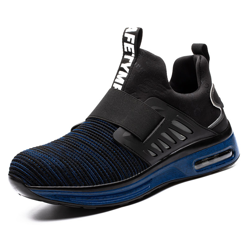 Men's Anti-Smashing And Anti-Piercing Safety Shoes Lightweight Flying Woven Breathable And Insulating Protective Work Shoes image 8