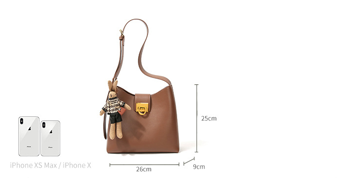 New trendy fashion commuter bucket bag all match large-capacity one-shoulder messenger women's bag