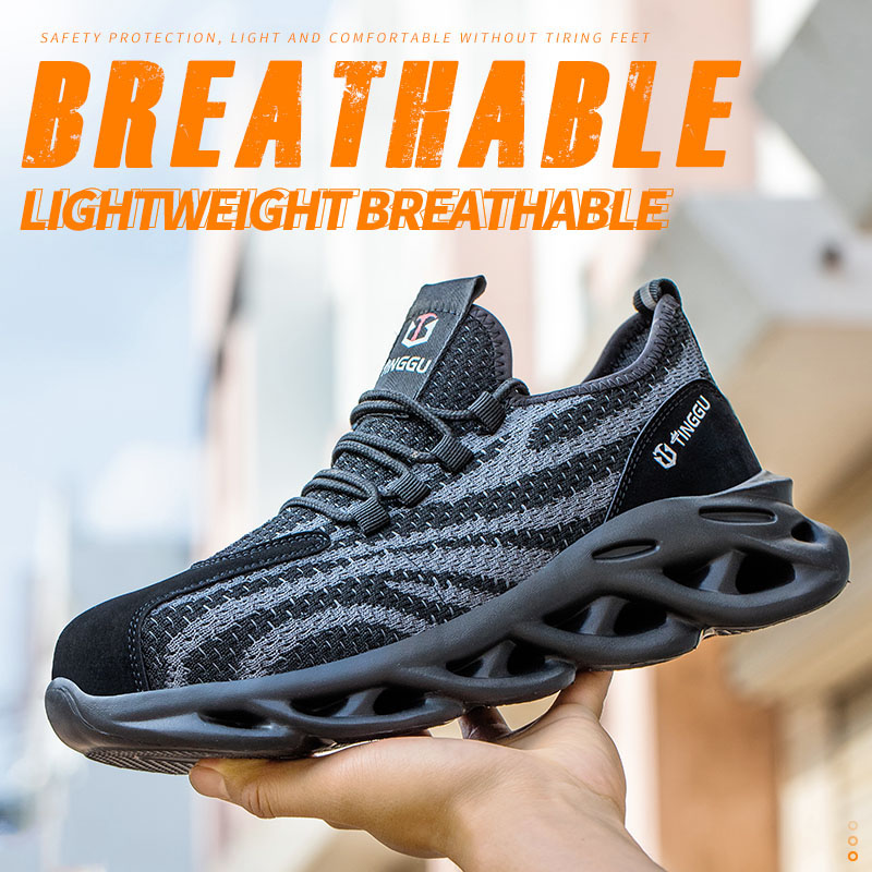 Summer Breathable Labor Insurance Shoes Men's Anti-Smashing, Anti-Piercing And Stiff Safety Shoes