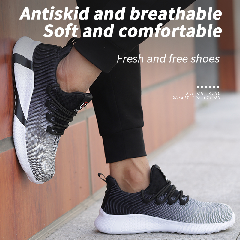 Summer Breathable Labor Insurance Shoes Men's Anti-Smashing Anti-Piercing And Stiff Safety Shoes image 7