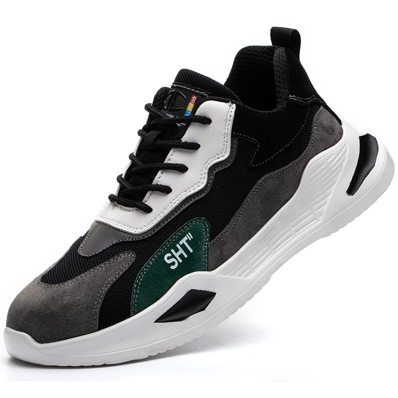 Men's Anti Smash And Anti Puncture Breathable Work Shoes Steel Toe Cap Protective Shoes Safety Shoes image 7