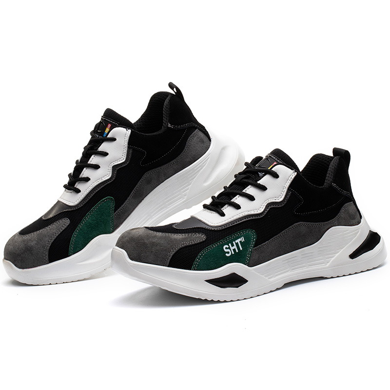Men's Anti Smash And Anti Puncture Breathable Work Shoes Steel Toe Cap Protective Shoes Safety Shoes image 6
