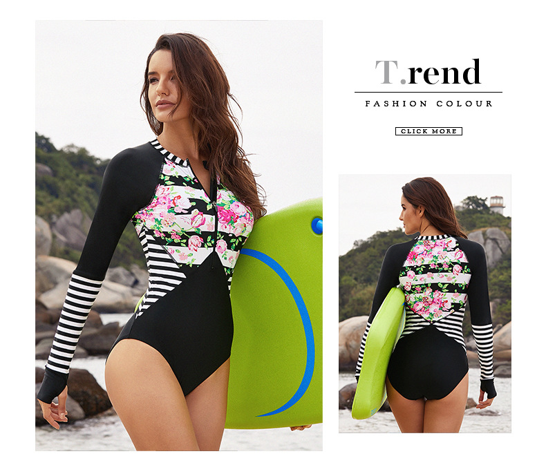 one-piece swimsuit long sleeved
