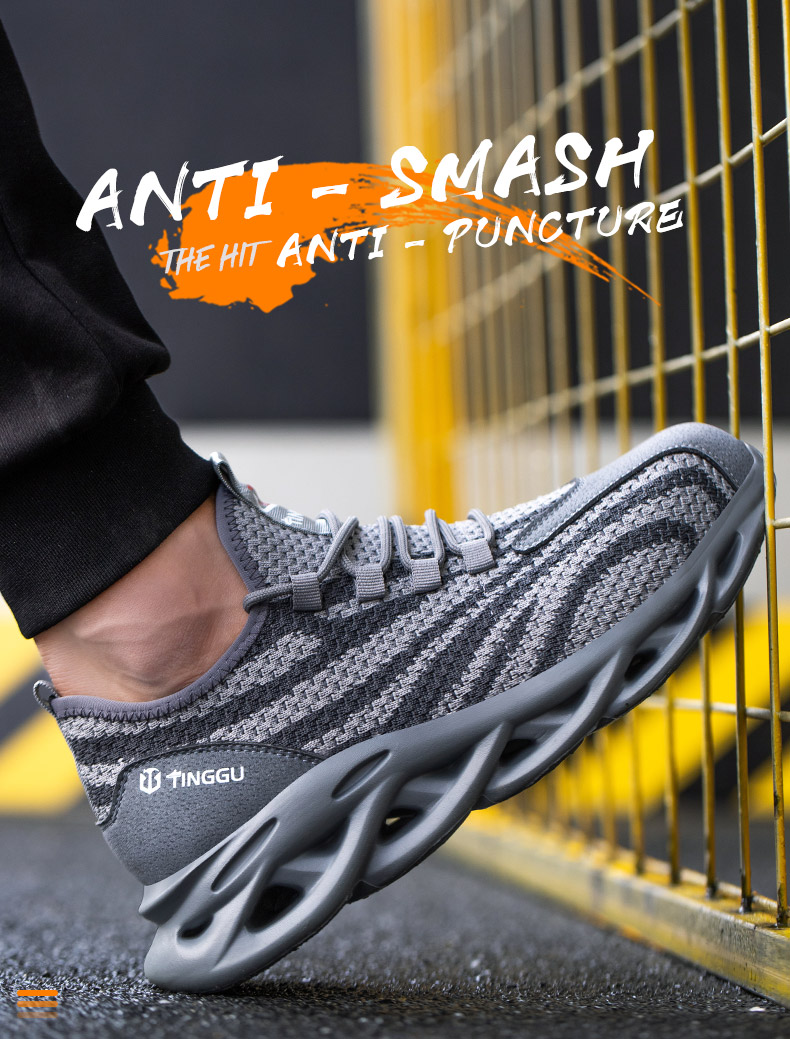 Summer Breathable Labor Insurance Shoes Men's Anti-Smashing, Anti-Piercing And Stiff Safety Shoes
